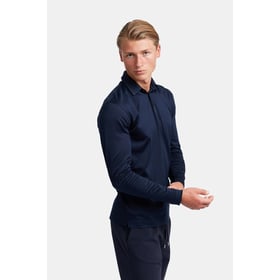 Midnight Blue Longsleeve Polo Shirt