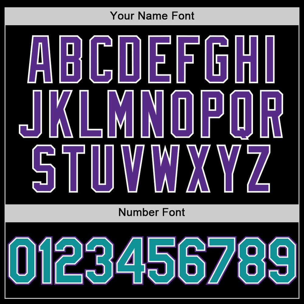 Custom Baseball Sleeveless Authentic Jersey Teal-Purple Black