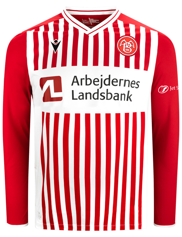 Kid's AaB Fodbold 2025/26 Home Long Sleeve Shirt