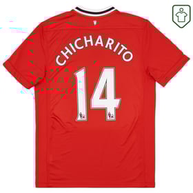 Men's Manchester United 2011/12 Home Retro Shirt Chicharito #14