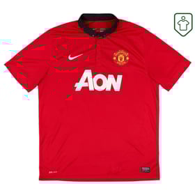 Men's Manchester United 2013/14 Home Retro Shirt Vidic #15