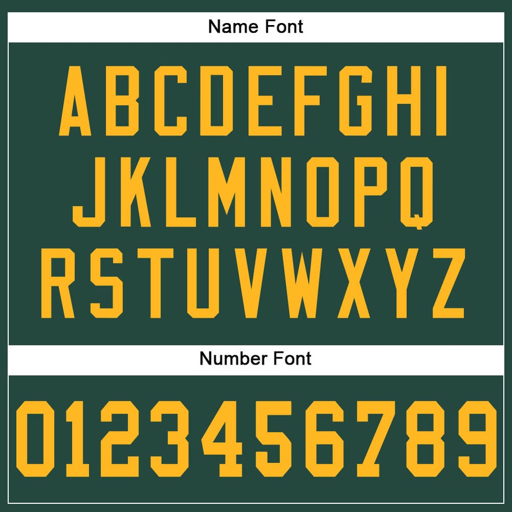 Gold Custom Football Jersey Green Authentic Mesh