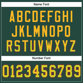 Gold Custom Football Jersey Green Authentic Mesh