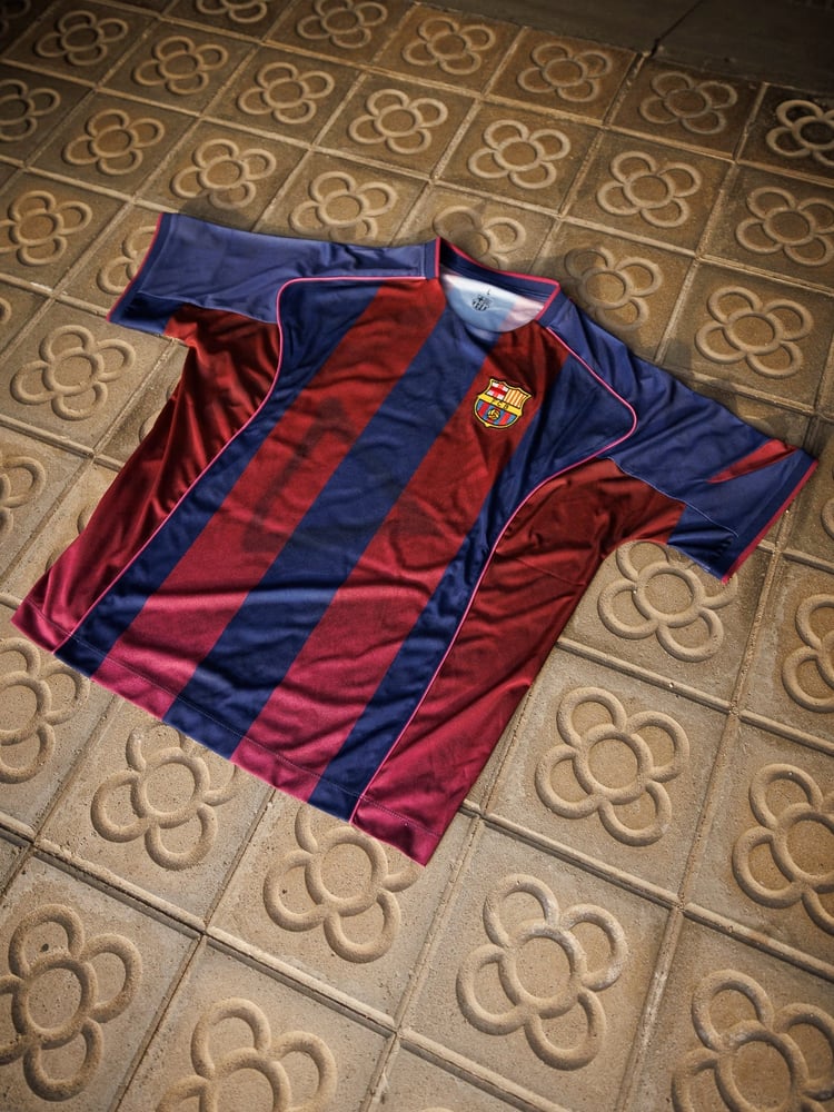 Men's Ed Sheeran x Spotify x FC Barcelona 2004/05 Home Retro Shirt