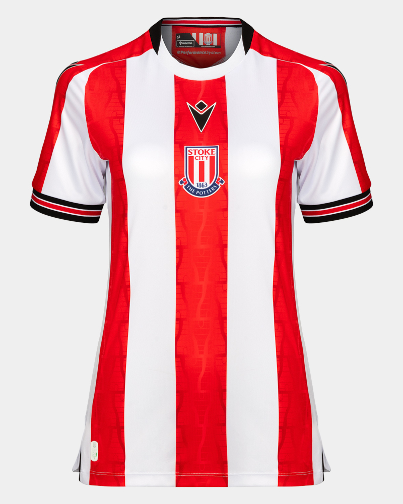 Damen Stoke City 2024/25 Heimtrikot ohne Sponsor