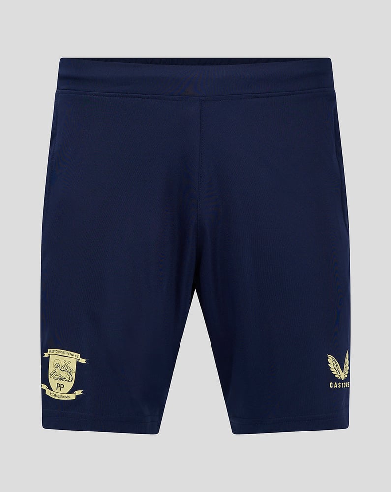 Kid's Preston North End 2024/25 Third Authentic Training Shorts - Navy