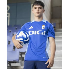 Kinder Real Oviedo 2024/25 Dritt Authentisches Trainingsshirt - Blau