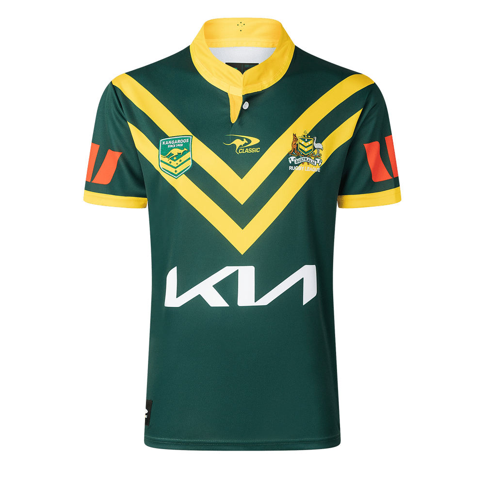 Kid's Australian Kangaroos 2025/26 Home Shirt
