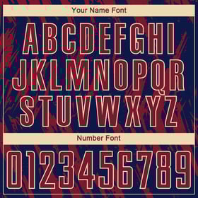 Cream Uniform Jersey Custom Navy-City Crimson Sublimation Soccer