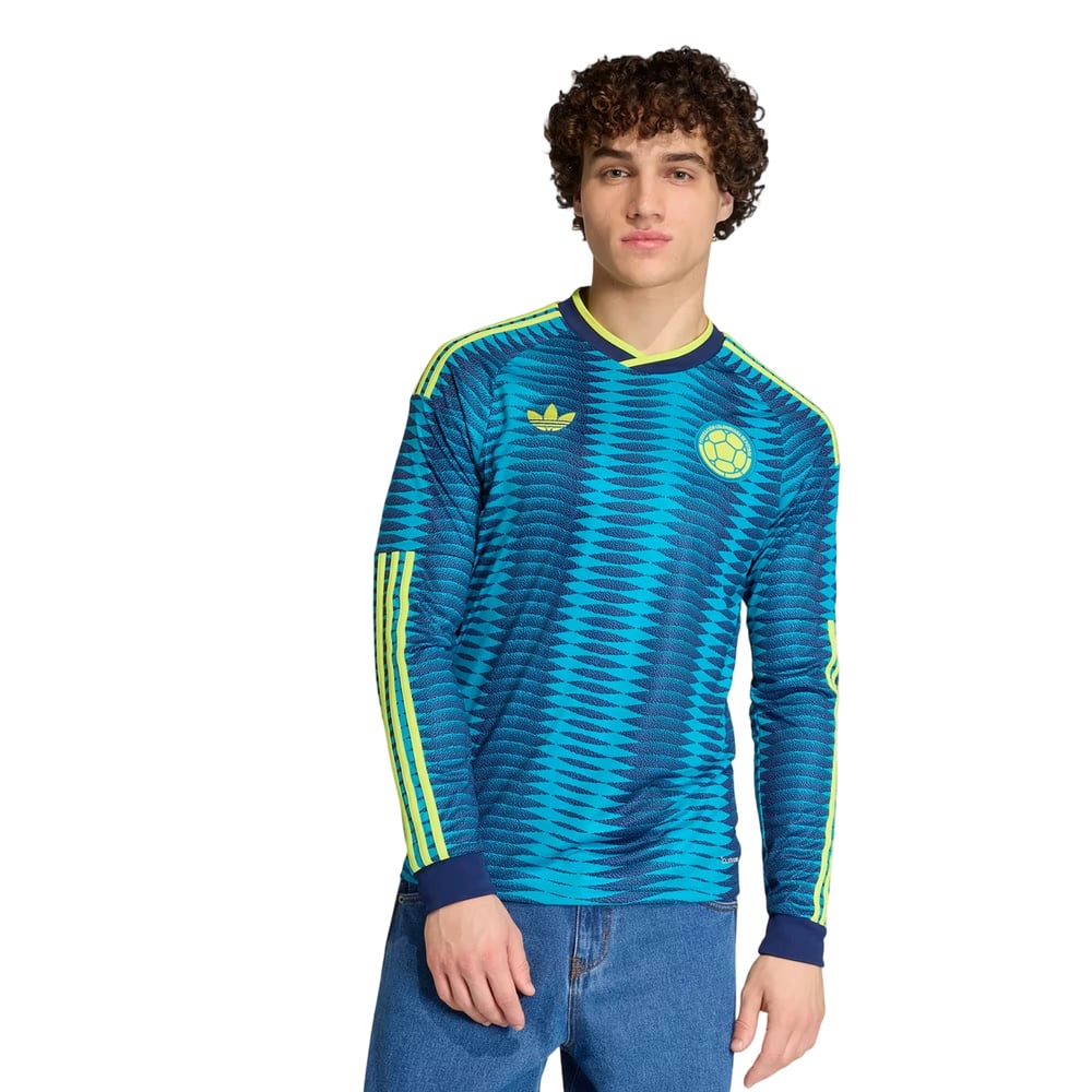 Camiseta manga larga visitante Colombia 2026 Copa del Mundo niño