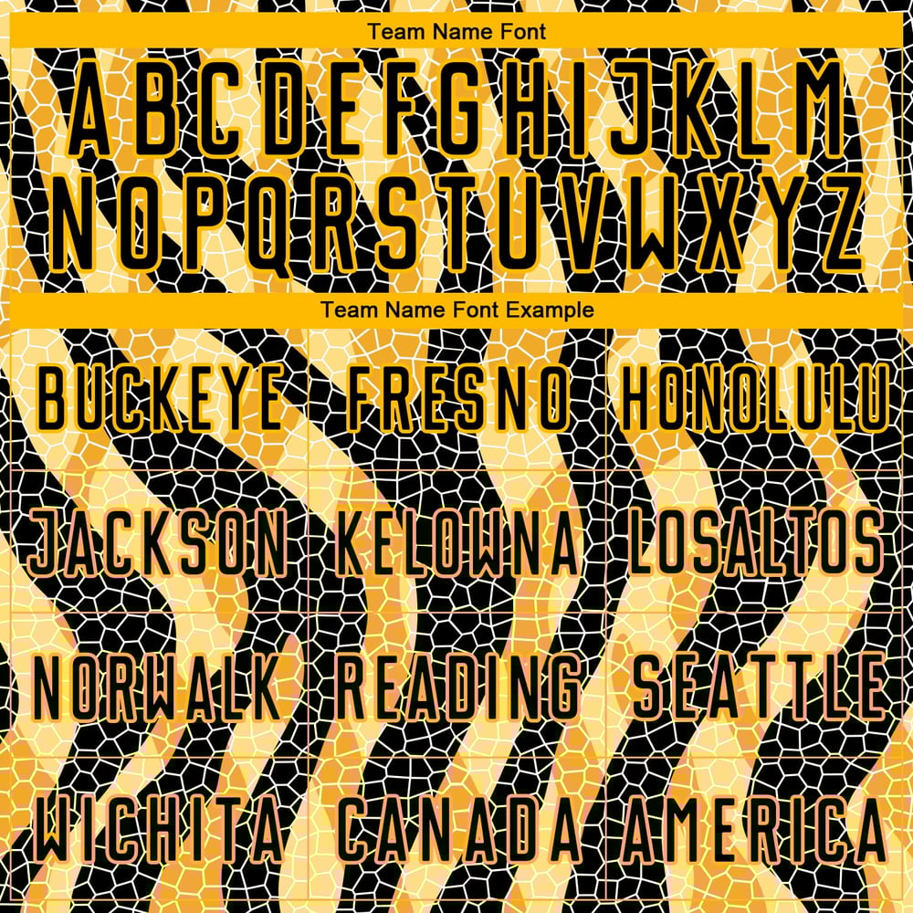 Soccer Uniform Jersey Gold Animal Print Black Custom Sublimation