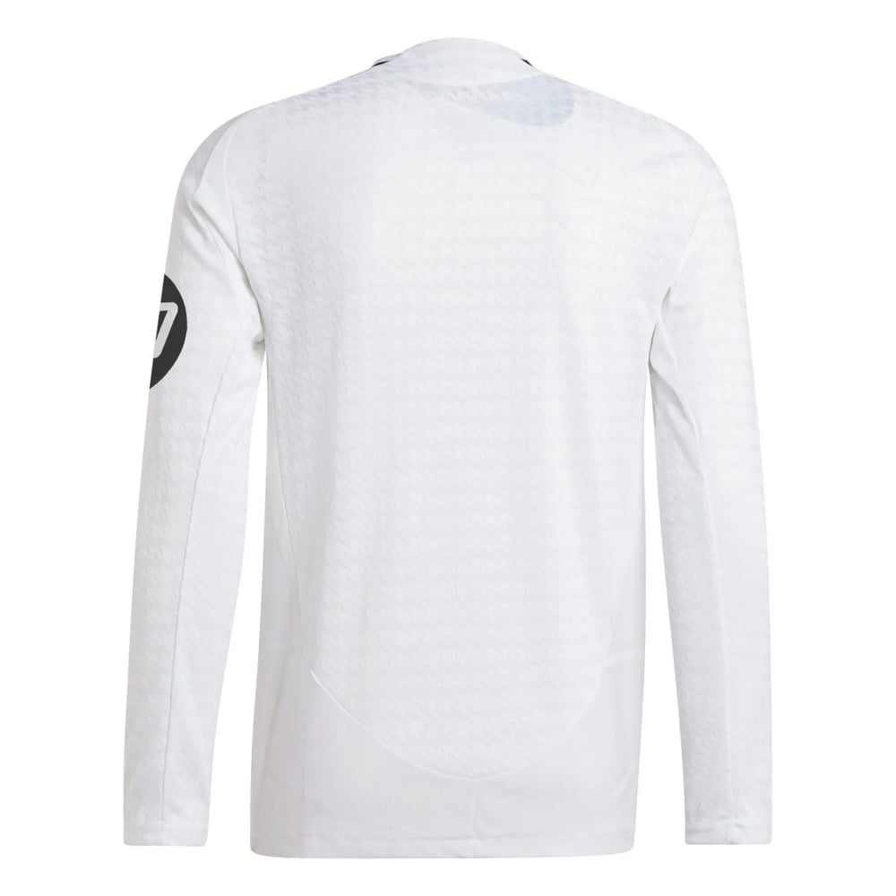 Men's Real Madrid 2024/25 Home Authentic Long Sleeve Shirt