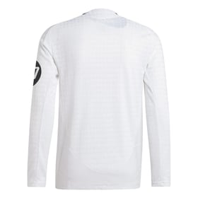 Men's Real Madrid 2024/25 Home Authentic Long Sleeve Shirt