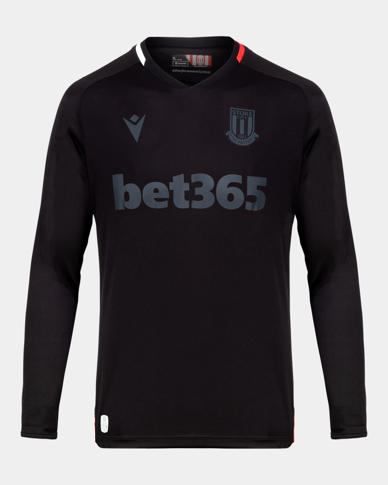 Herren Stoke City 2024/25 Langarm Auswärtstrikot
