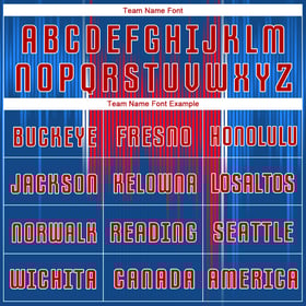 Red-White Soccer Royal Custom Uniform Sublimation Jersey