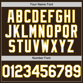 White-Gold Sleeveless Custom Baseball Jersey Authentic Brown