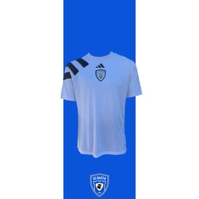 Kid's SC Bastia 2024/25 Third Warm Up Shirt - White