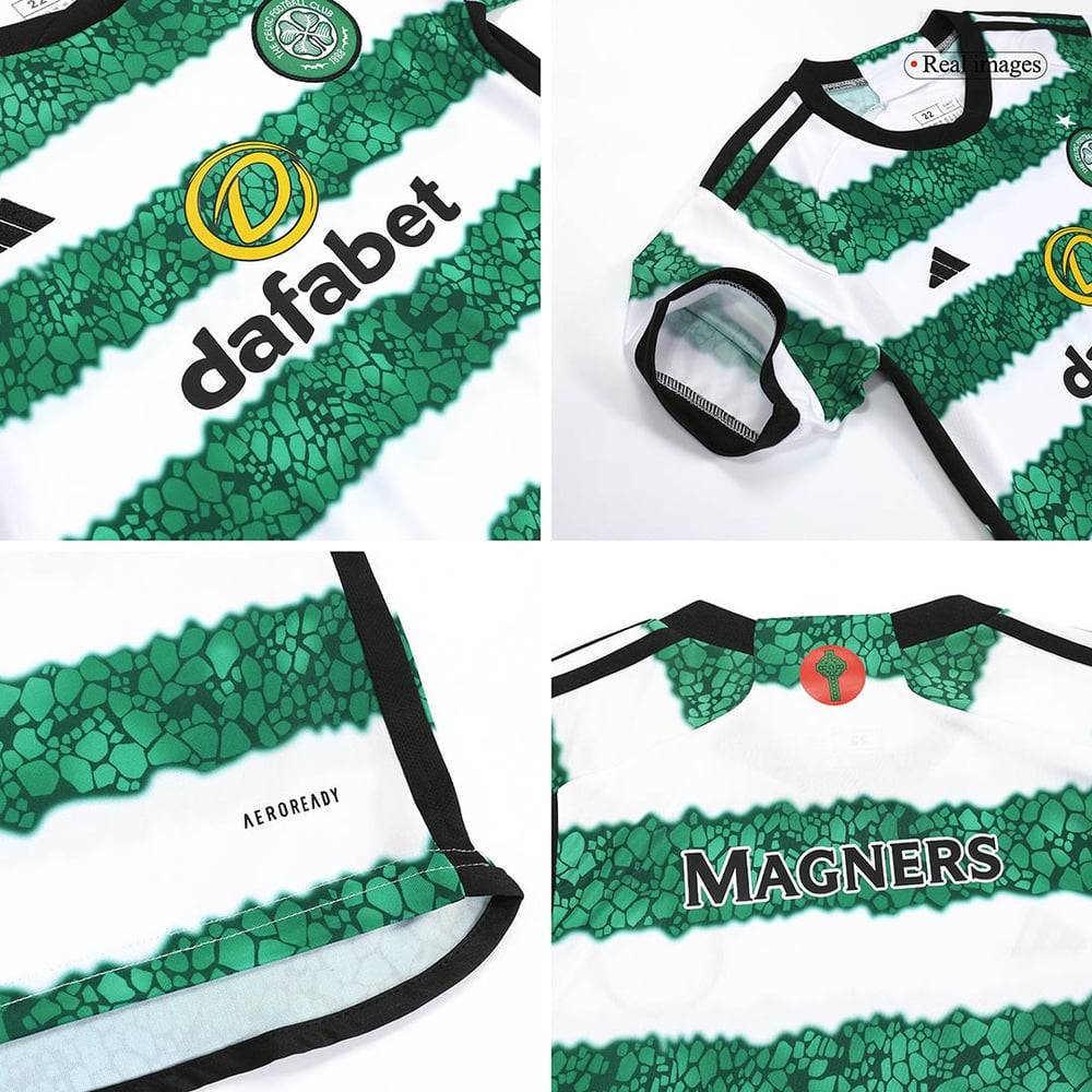 Kinder Celtic Heimtrikot+Kurze Hosen 23/24