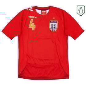 Men's England 2006/08 Away Retro Shirt Gerrard #4