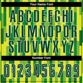 Custom Neon Uniform Jersey Green Sublimation Soccer Green-Gold