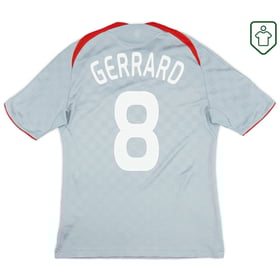 Herren Liverpool 2008/09 Auswärts Retro Shirt Gerrard #8