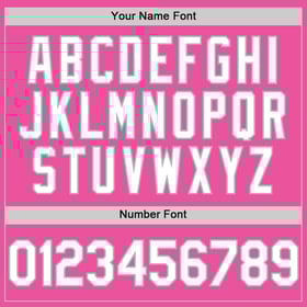 White-Gray Baseball Authentic Pink Sleeveless Custom Jersey