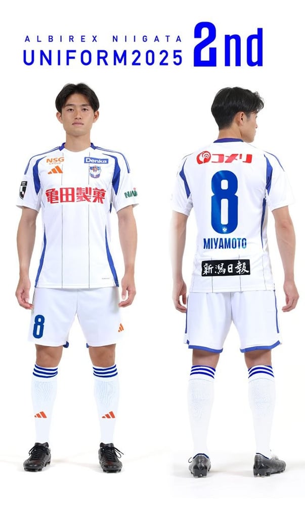 Herren Albirex Niigata 2025 Auswärtstrikot