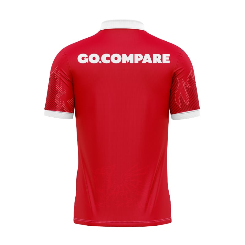 Men's Wales Rugby 2024 Home Polo Shirt