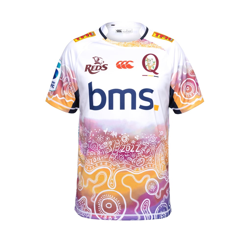 Kid's Queensland Reds 2025 Third Indigenous Shirt