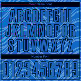 Lines Uniform Sky Wavy Custom Blue Soccer Sublimation Black Jersey