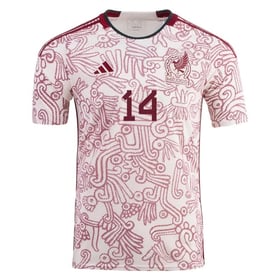 Javier Hernández Chicharito #14 Mexiko Auswärtstrikot Weltmeisterschaft 2022