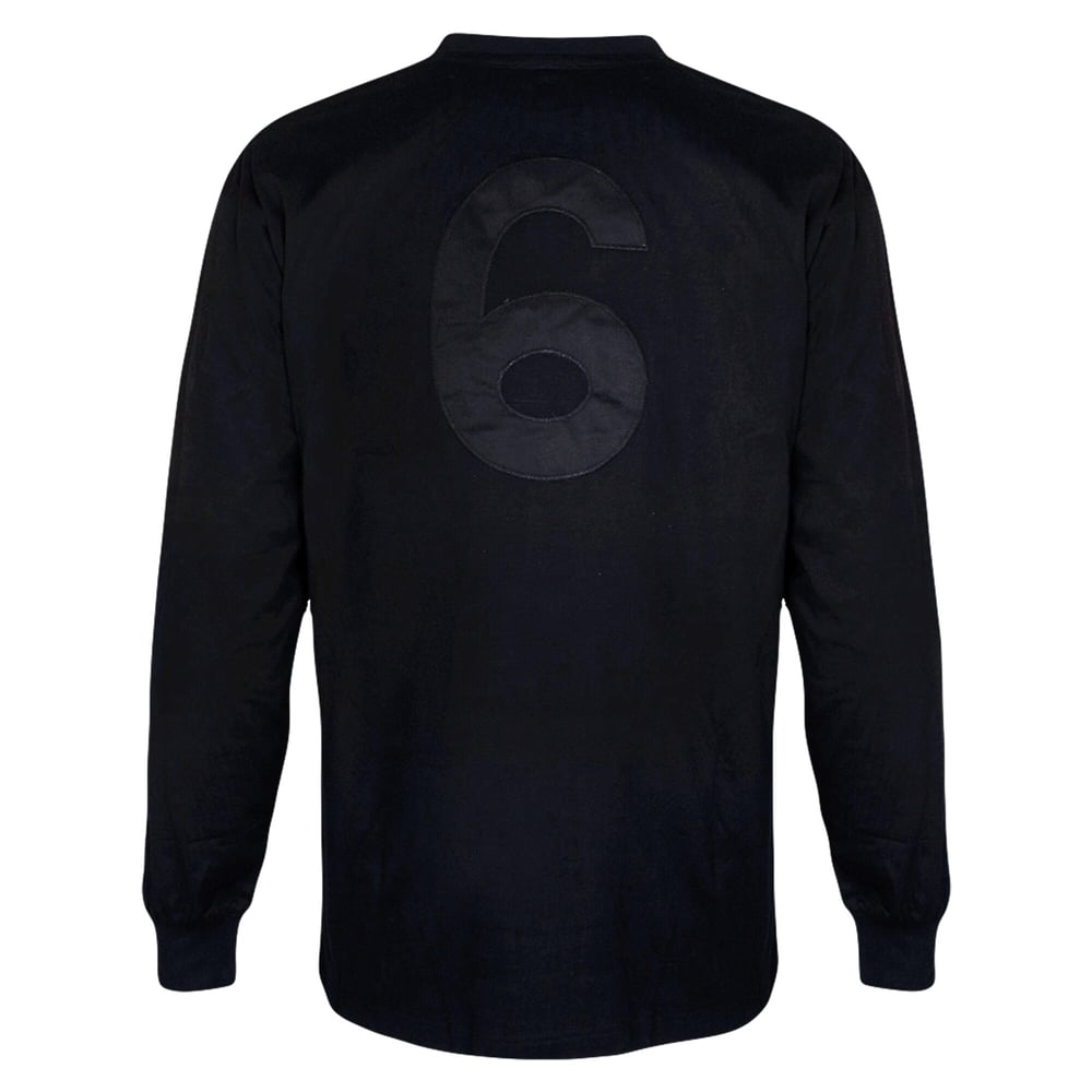 Männer England 1966 Retro Langarm Blackout Shirt #6