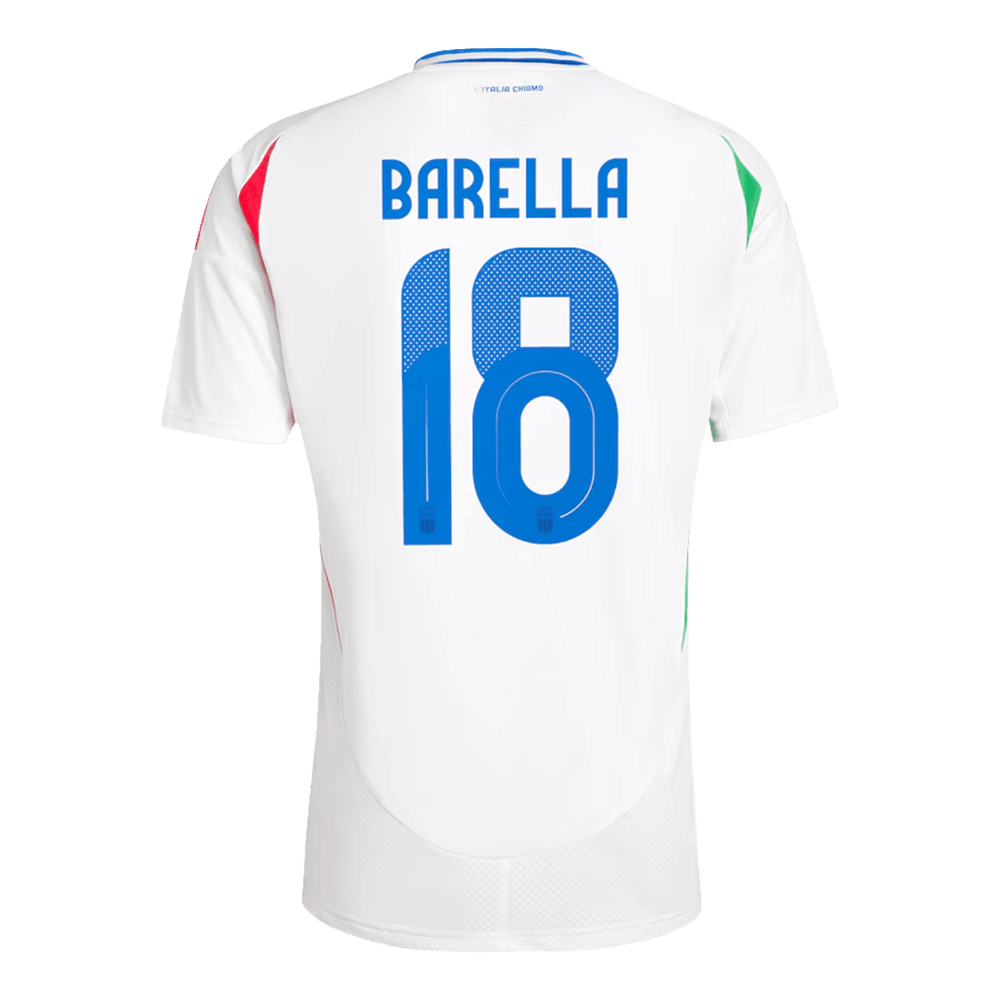 Nicolo Barella #18 Italien Auswärtstrikot EURO 2024