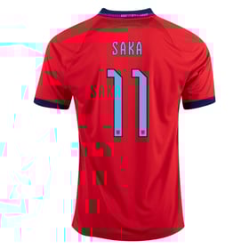 Bukayo Saka #11 England Auswärtstrikot Weltmeisterschaft 2022
