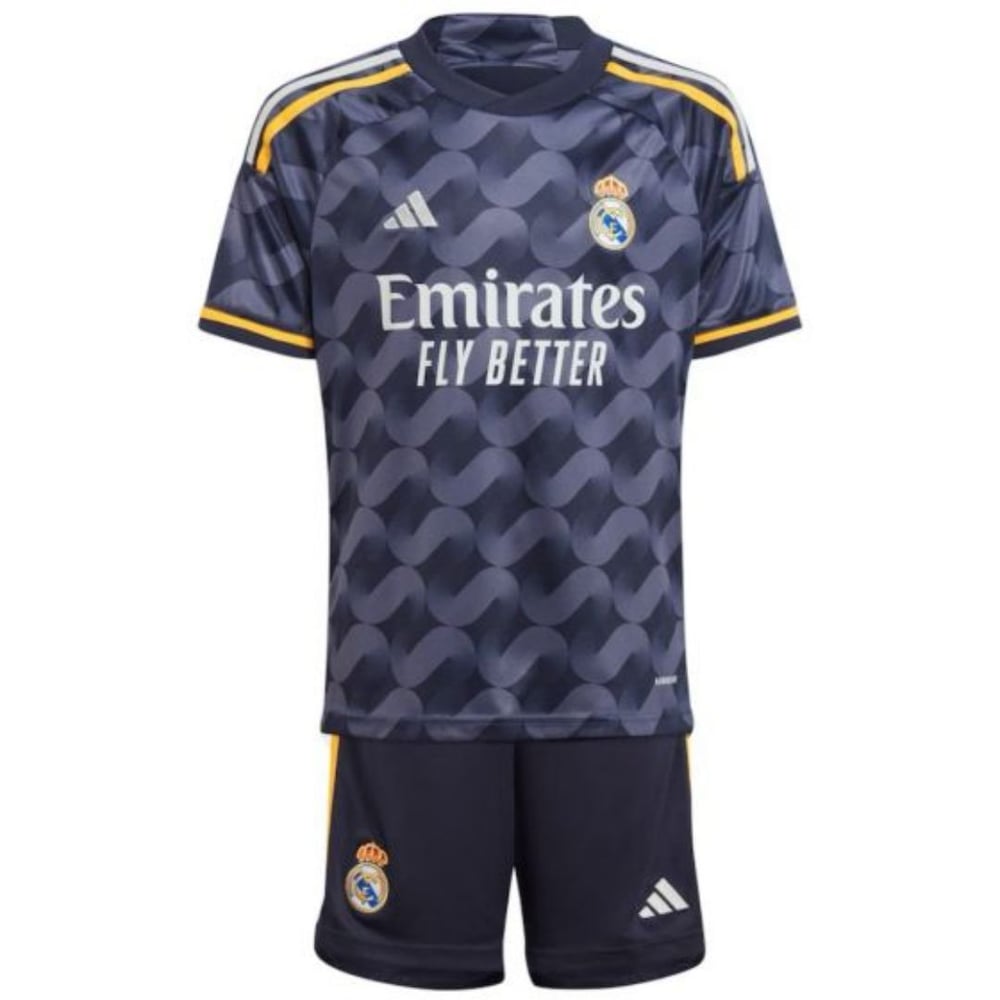 Kinder Real Madrid Auswärtstrikot+Kurze Hosen 23/24