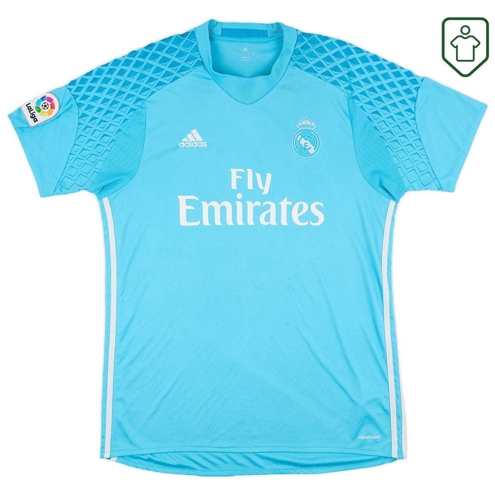 Herren Real Madrid Torwart-Retro-Trikot 2016/17