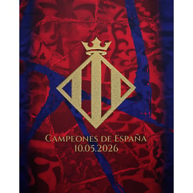 Camiseta Campeones de España FC Barcelona 2026 para Mujer - Rojo
