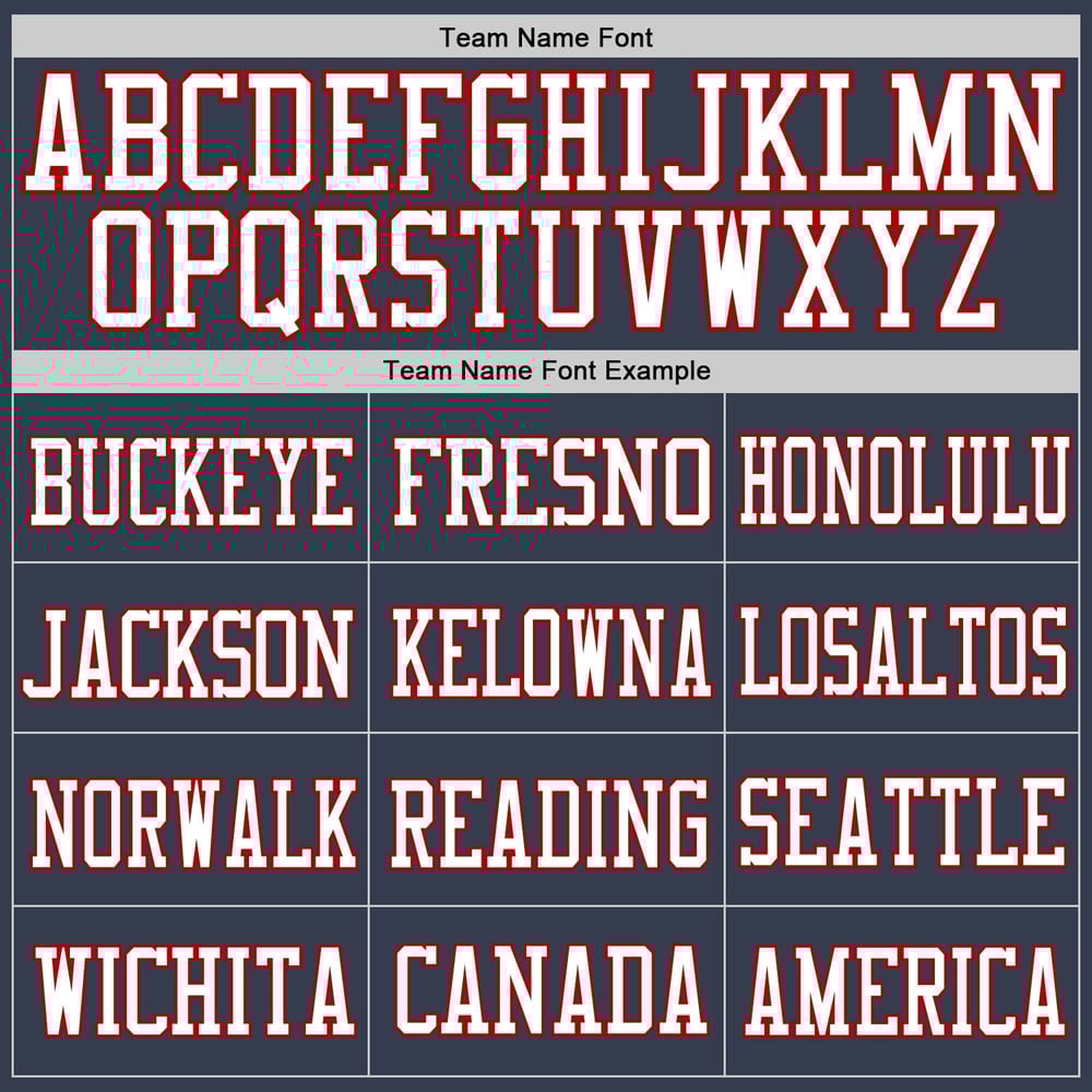 Custom Football Navy Mesh White-Red Jersey Authentic