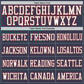 Custom Football Navy Mesh White-Red Jersey Authentic