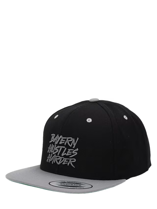 Bayern Munich Trucker Snapback Hustles Harder Cap - Black