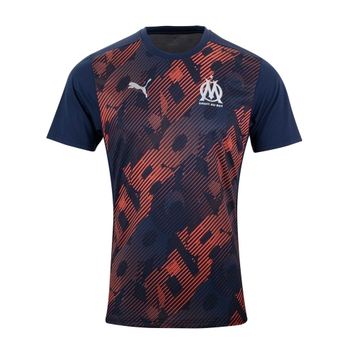 Herren OM 2024/25 Drittentrainingsshirt Vor Match - Blau/Orange