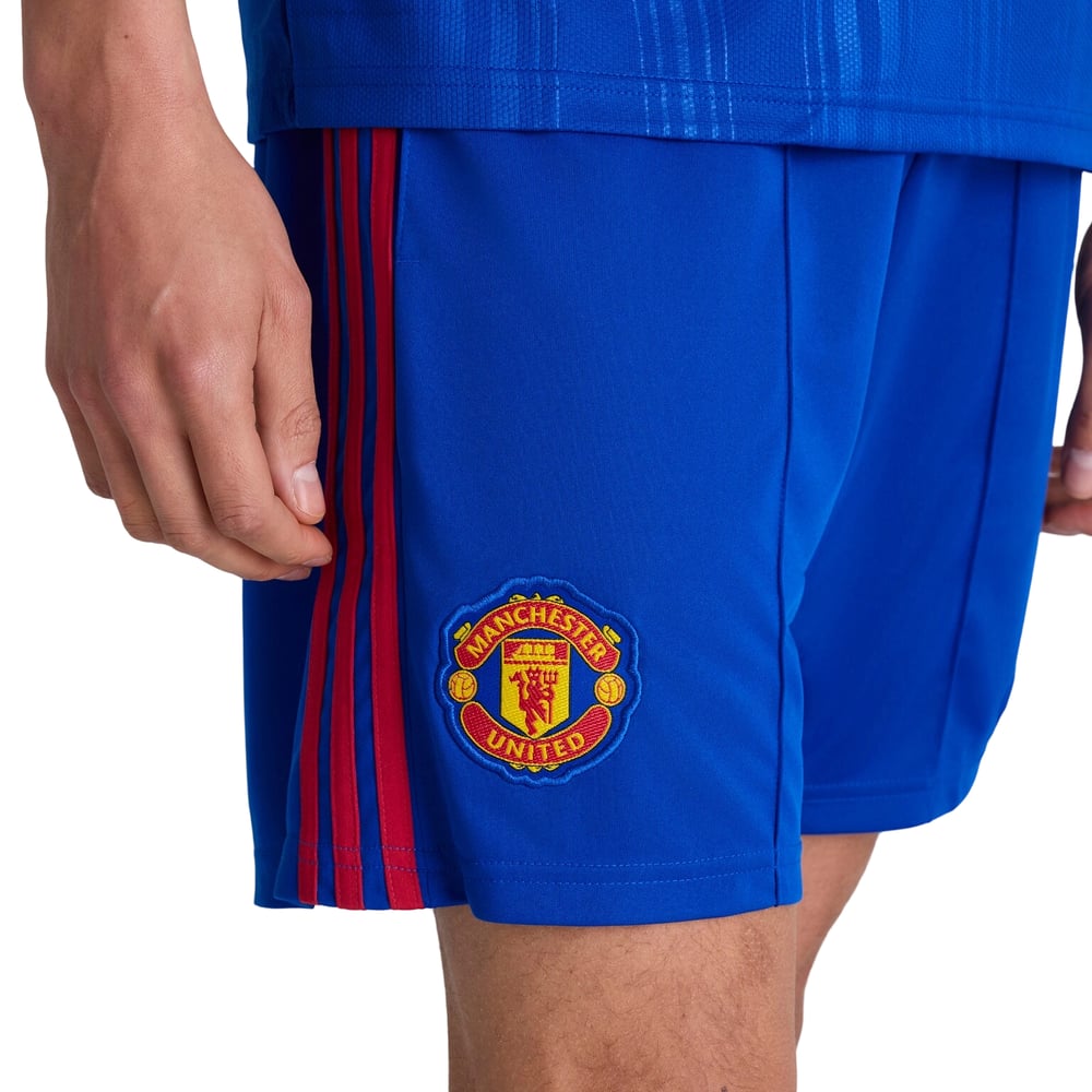 Short Extérieur Manchester United 2026/27 Bleu Enfant