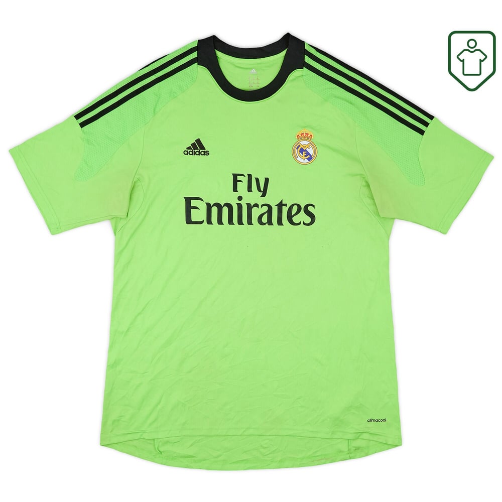 Herren Real Madrid Torwart-Retro-Trikot 2013/14