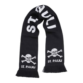 FC St. Pauli Totenkopf und Knochen Schal – Schwarz
