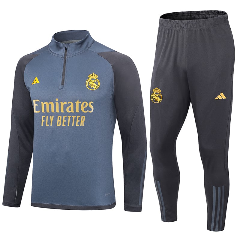 Real Madrid Lange Ärmel-Trainingsanzug 23/24 MEN585