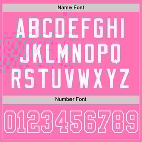 Custom Jersey Pink Mesh Pink-White Authentic Football