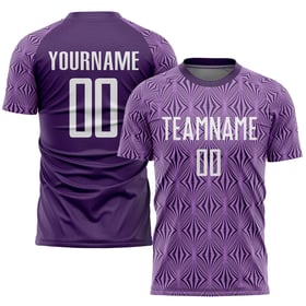 Soccer Jersey Purple Uniform White Custom Sublimation