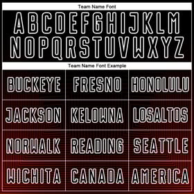 Custom Black Red-White Uniform Jersey Sublimation Soccer Lines Geometric