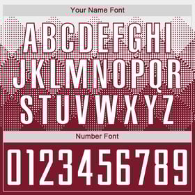 White Sublimation Custom Jersey Crimson Uniform Soccer