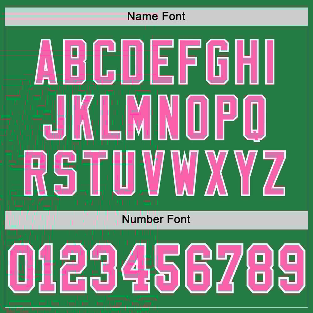 Green Grass Mesh Football Custom Pink-White Jersey